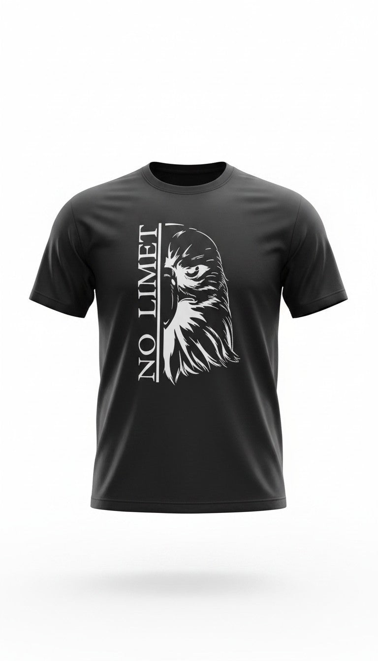 "No Limit" Eagle Graphic T-Shirt | Bold Animal Print Unisex Tee