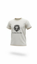 Live Alone Like a Lion T-Shirt | Motivational Graphic Tee for Men